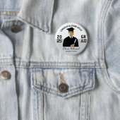 Aangepaste foto Uni afstudeerder cadeau Ronde Button 5,7 Cm (In situ)