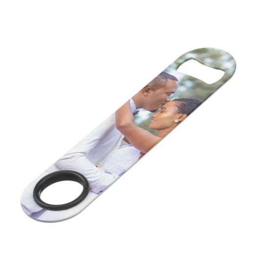 Aangepaste foto uniek speed flessenopener (Achterkant Gekanteld)