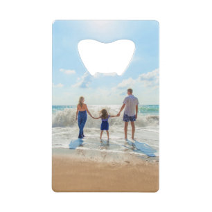 Aangepaste foto uniek uw eigen ontwerp, aangepast creditkaart flessenopener