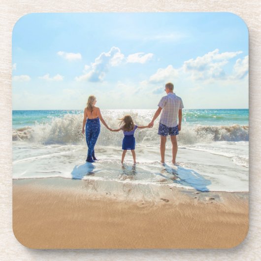 Aangepaste foto - uniek uw eigen ontwerp, op maat  bier onderzetter (Voorkant)