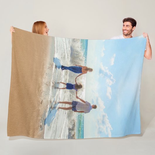 Aangepaste foto - uniek uw eigen ontwerp, op maat  fleece deken (In situ)