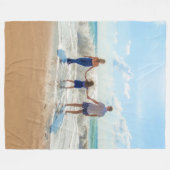 Aangepaste foto - uniek uw eigen ontwerp, op maat  fleece deken (Voorkant (Horizontaal))