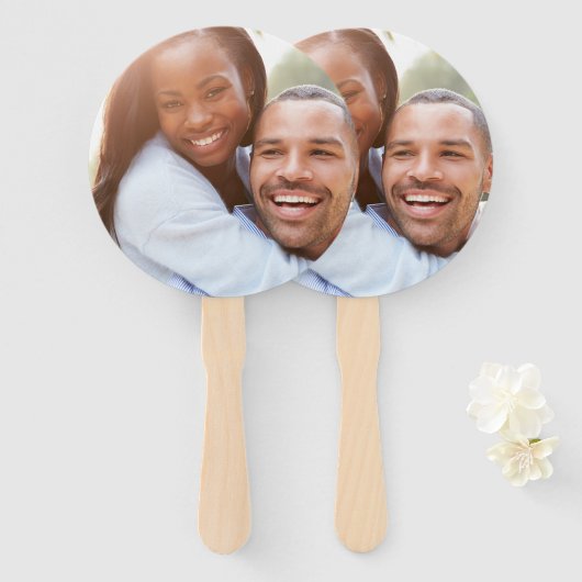 Aangepaste foto - uniek uw eigen ontwerp, op maat handwaaier (Voorkant en achterkant)