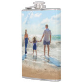 Aangepaste foto - uniek uw eigen ontwerp, op maat  heupfles (Links)