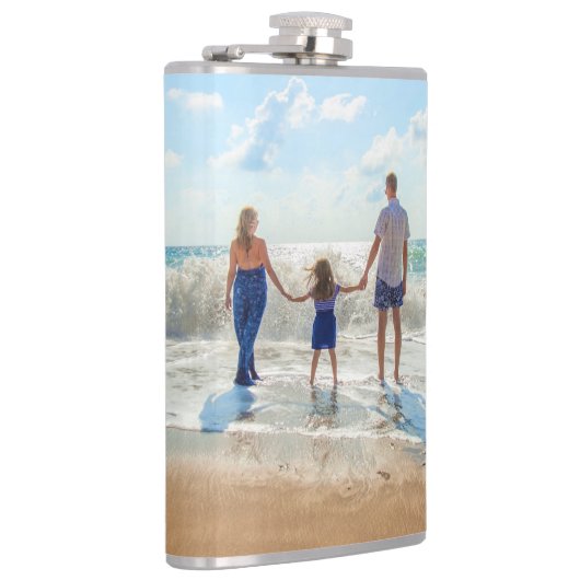 Aangepaste foto - uniek uw eigen ontwerp, op maat  heupfles (Rechts)