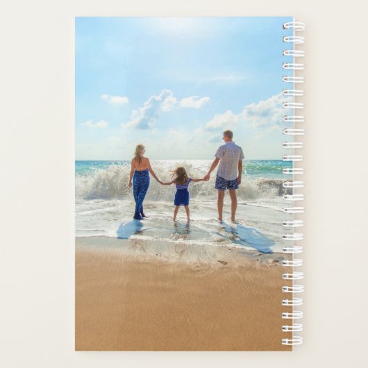 Aangepaste foto - uniek uw eigen ontwerp, op maat  planner (Achterkant)