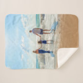 Aangepaste foto - uniek uw eigen ontwerp, op maat  sherpa deken (Voorkant (horizontaal))