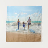 Aangepaste foto - uniek uw eigen ontwerp, op maat wandkleed (Voorkant (horizontaal))