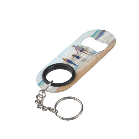 Aangepaste foto - uniek uw eigen ontwerp - reeks mini flessenopener (Achterkant Gekanteld)