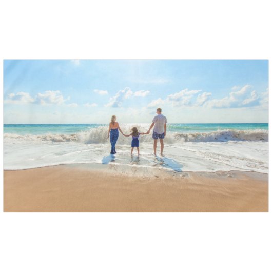 Aangepaste foto - uniek uw eigen ontwerp tafelkleed (Voorkant (Horizontaal))