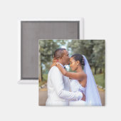 Aangepaste foto unieke moderne bruiloft magneet (Voorkant / Achterkant)