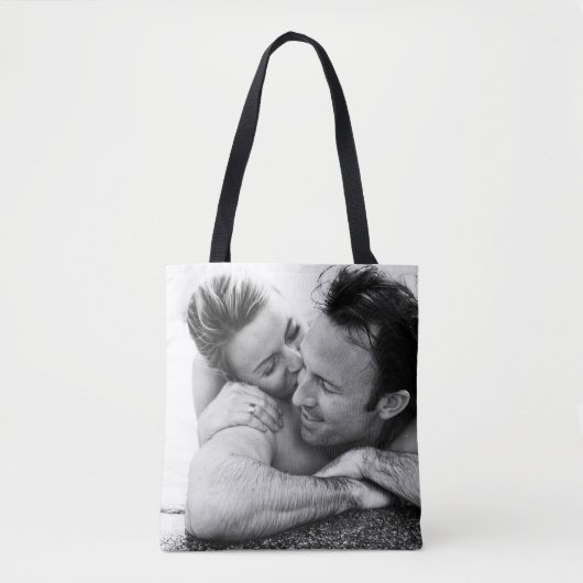 Aangepaste foto Upload Design Uw eigen dubbelzijdi Tote Bag (Voorkant)
