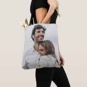 Aangepaste foto Upload Design Uw eigen dubbelzijdi Tote Bag (Dichtbij)