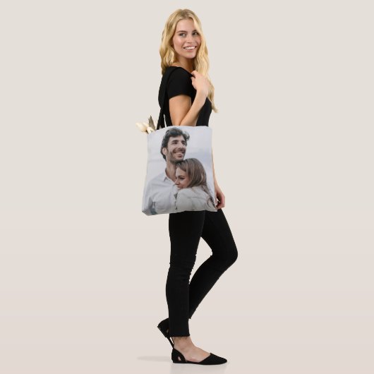 Aangepaste foto Upload Design Uw eigen dubbelzijdi Tote Bag (Op model)