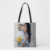 Aangepaste foto Upload Design Uw eigen dubbelzijdi Tote Bag (Voorkant)