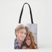 Aangepaste foto Upload Design Uw eigen dubbelzijdi Tote Bag (Voorkant)