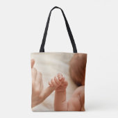Aangepaste foto Upload Design Uw eigen dubbelzijdi Tote Bag (Achterkant)