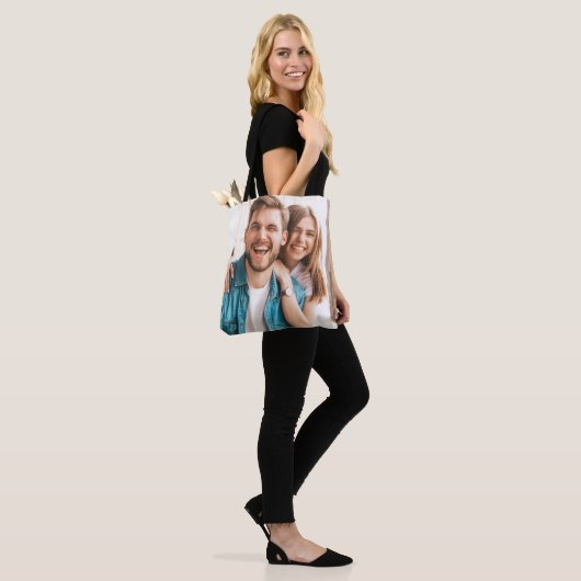 Aangepaste foto Upload Design Uw eigen dubbelzijdi Tote Bag (Op model)