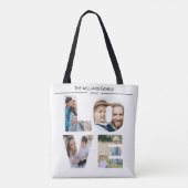 Aangepaste foto Upload Design Your Ewn Love Collag Tote Bag (Achterkant)