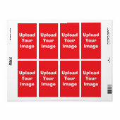 Aangepaste foto-upload– etiket (Full Sheet)