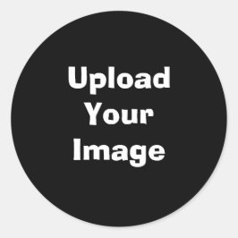 Aangepaste foto-upload– ronde sticker