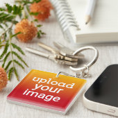Aangepaste foto-upload sleutelhanger (Voorkant Rechts)