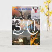 Aangepaste foto uploaden 30e verjaardag kaart (Gele Bloem)