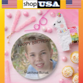 Aangepaste foto uploaden 🎈 Monogram Papieren Bordje