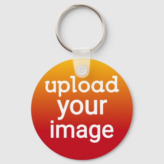 Aangepaste foto uploaden sleutelhanger (Voorkant)