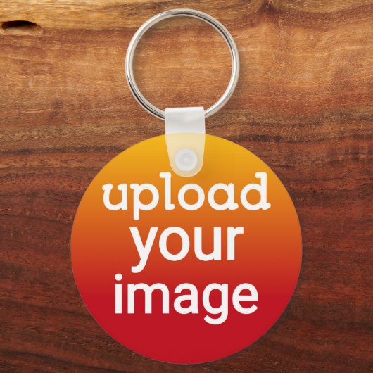 Aangepaste foto uploaden sleutelhanger (Voorkant)