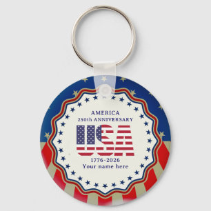 Aangepaste foto USA-militair - Veteraan- en Gedenk Sleutelhanger