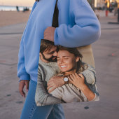 Aangepaste foto Uw eigen 2 Afbeeldingen Dubbelzijd Tote Bag