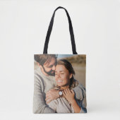 Aangepaste foto Uw eigen 2 Afbeeldingen Dubbelzijd Tote Bag (Voorkant)