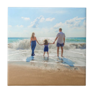 Aangepaste foto - Uw eigen ontwerp - De beste fami Tegeltje