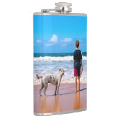 Aangepaste foto - uw eigen ontwerp - de beste hond heupfles (Rechts)