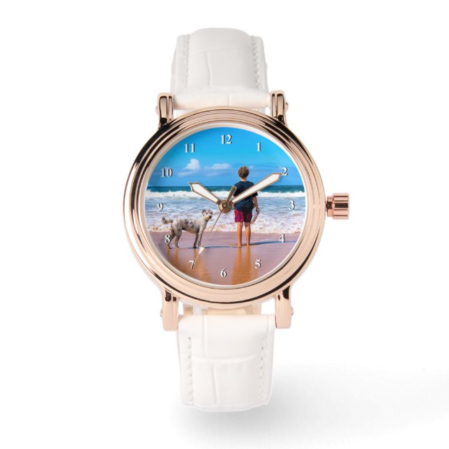 Aangepaste foto - Uw eigen ontwerp - Ik hou van mi Horloge (Voorkant)