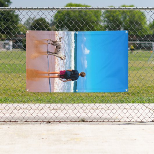 Aangepaste foto - Uw eigen ontwerp - Ik hou van mi Spandoek (Insitu)