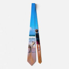 Aangepaste foto - Uw eigen ontwerp - Ik hou van mi Stropdas