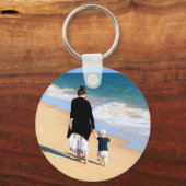 Aangepaste foto - Uw eigen ontwerp - Mijn MOM Sleutelhanger (Voorkant)