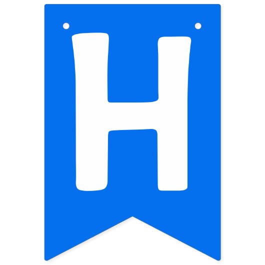 Aangepaste foto Uw ontwerp - Fijne verjaardag - Mi Vlaggetjes (Tweede vlag)