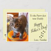 Aangepaste foto-Vaderdag (Voorkant / Achterkant)