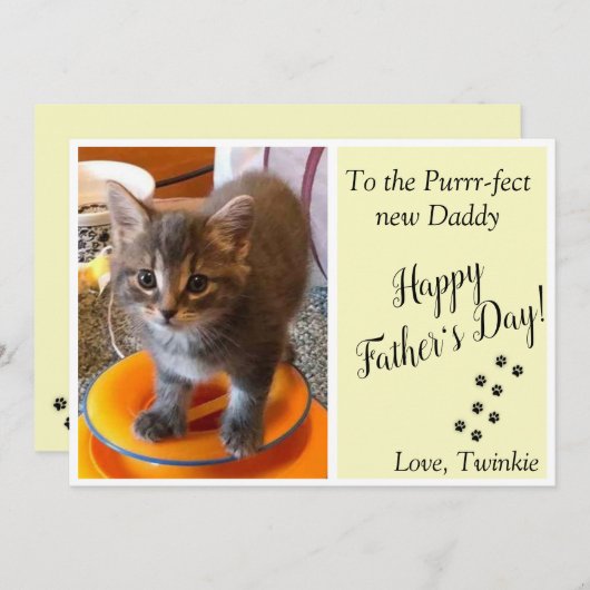 Aangepaste foto-Vaderdag (Voorkant / Achterkant)