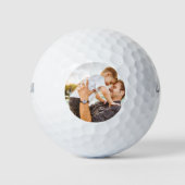 Aangepaste foto-Vaderdag Cadeau Golfballen (Voorkant)