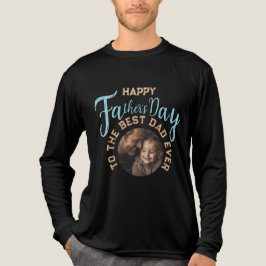 Aangepaste Foto Vaderdag - Cadeau voor Papa Tri-Blend Shirt