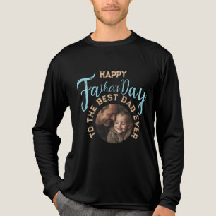 Aangepaste Foto Vaderdag - Cadeau voor Papa Tri-Blend Shirt