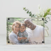 Aangepaste foto-Vaderdag Feestdagenkaart (Staand voorkant)