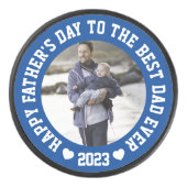 Aangepaste foto-Vaderdag Hockey Puck (Voorkant)