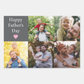 Aangepaste foto-Vaderdag Inpakpapier Vel (Voorkant 3)