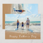 Aangepaste Foto Vaderdag Kaart Uw Foto's Ontwerp (Voorkant / Achterkant)
