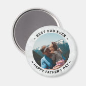 Aangepaste foto vaderdag magneet (Voorkant / Achterkant)